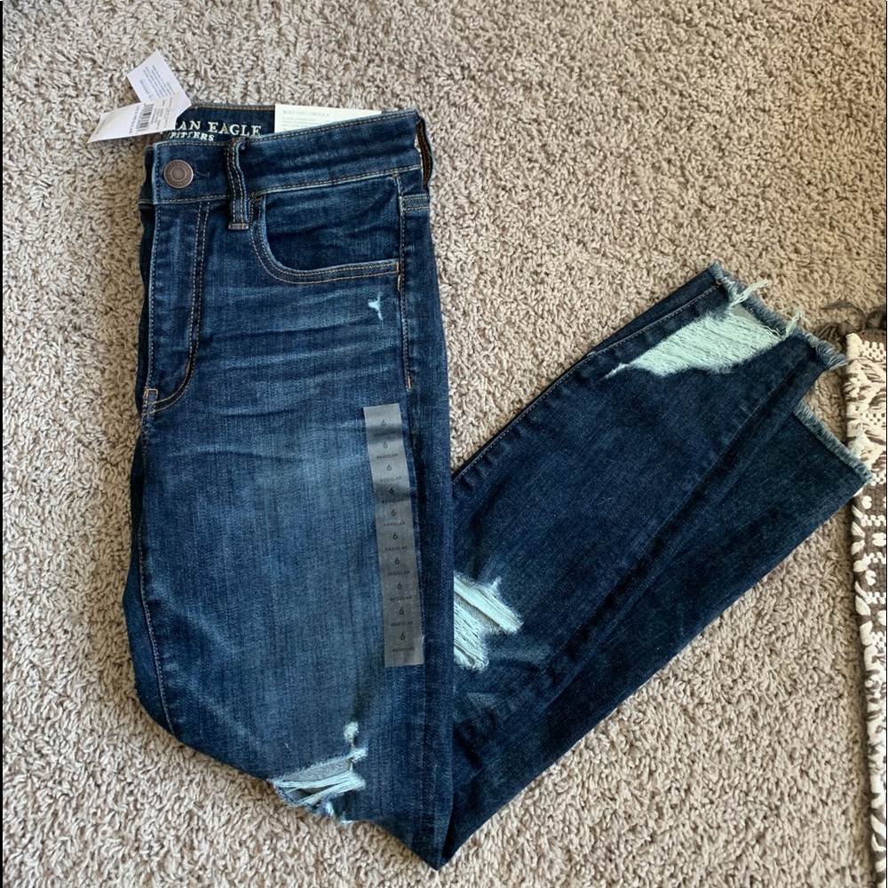 American eagle brand new blue jeans.